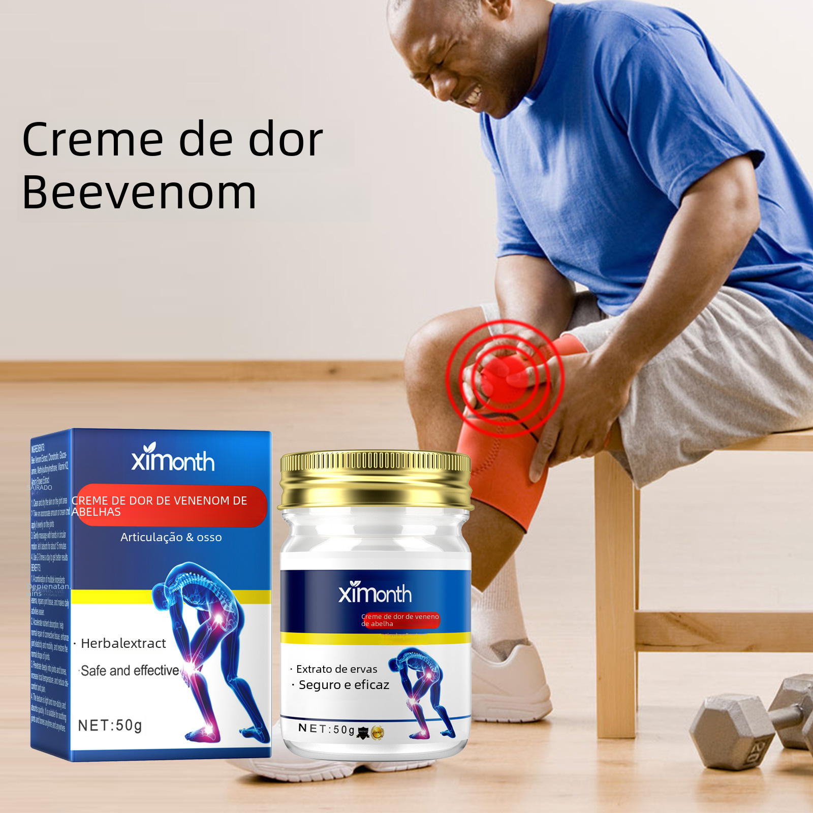 Ximonth Bee Venom Joint Care Cream for Pain Relief
